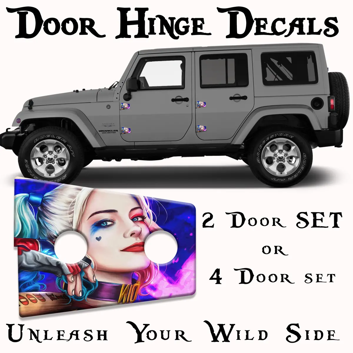 Harley-Davidson Q-Logo Decorative Door Hinge Decals