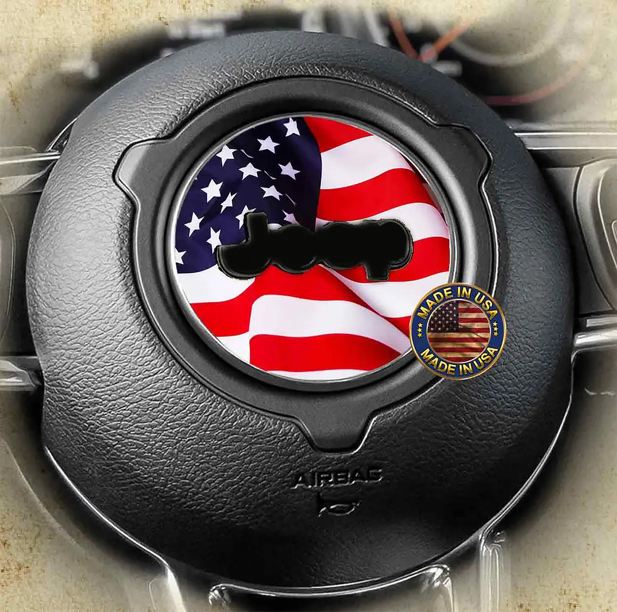 Steering Wheel Decal American Flag 113 1