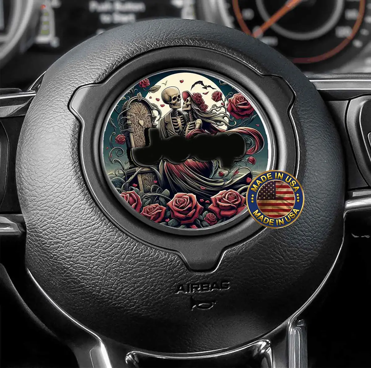 Steering Wheel Decal Death Do Us Part 181 1