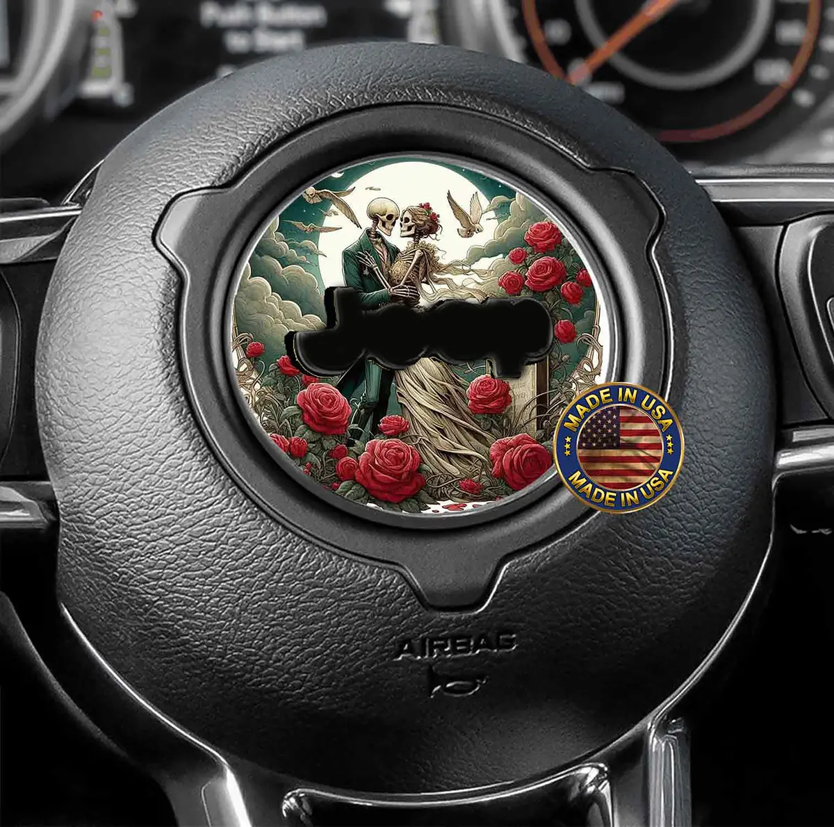 Steering Wheel Decal Death Do Us Part 182 1
