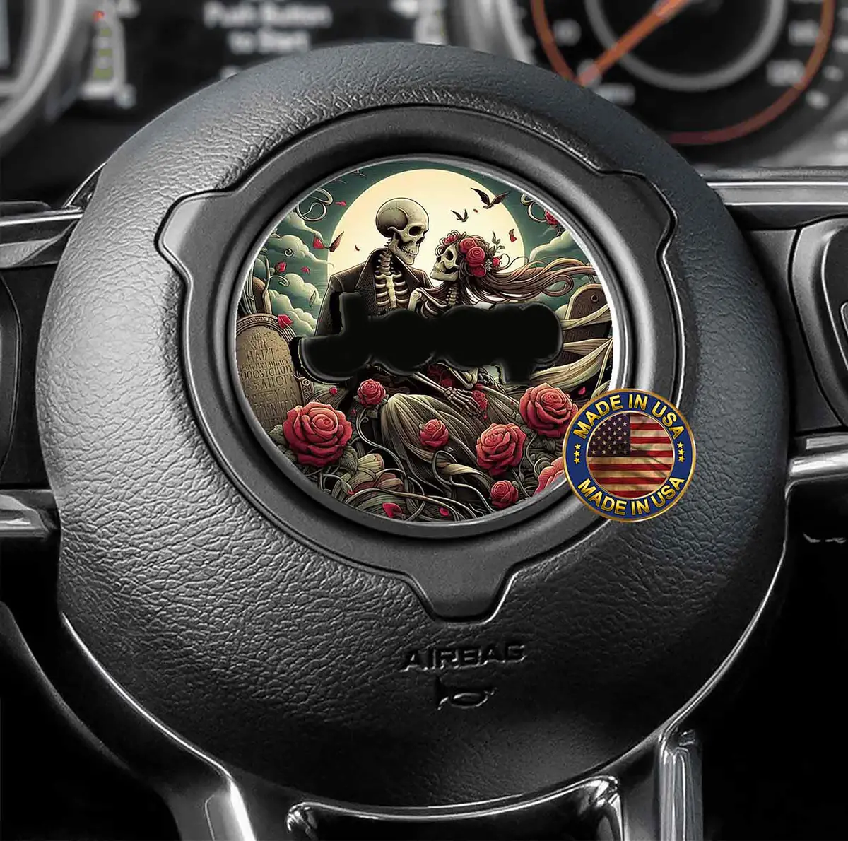 Steering Wheel Decal Death Do Us Part 179 1