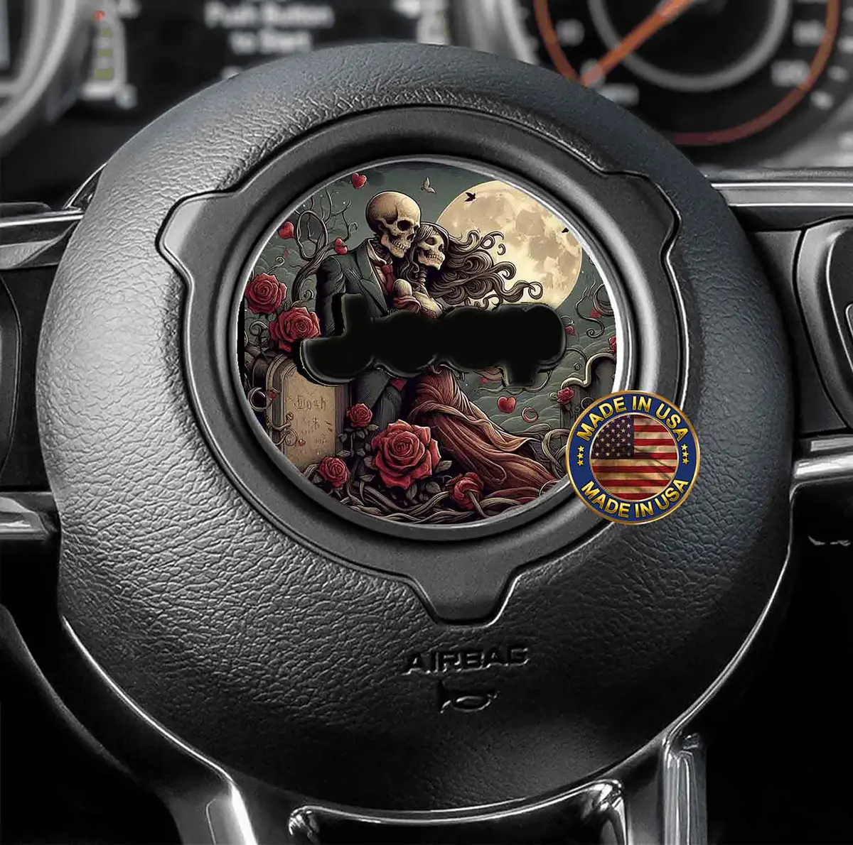 Steering Wheel Decal Death Do Us Part 178 1