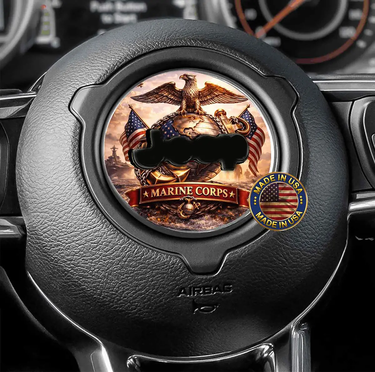 Usmc Steering Wheel Decal 240 1