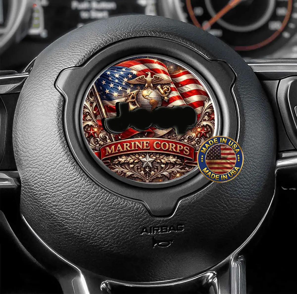 Usmc Steering Wheel Decal 239 1