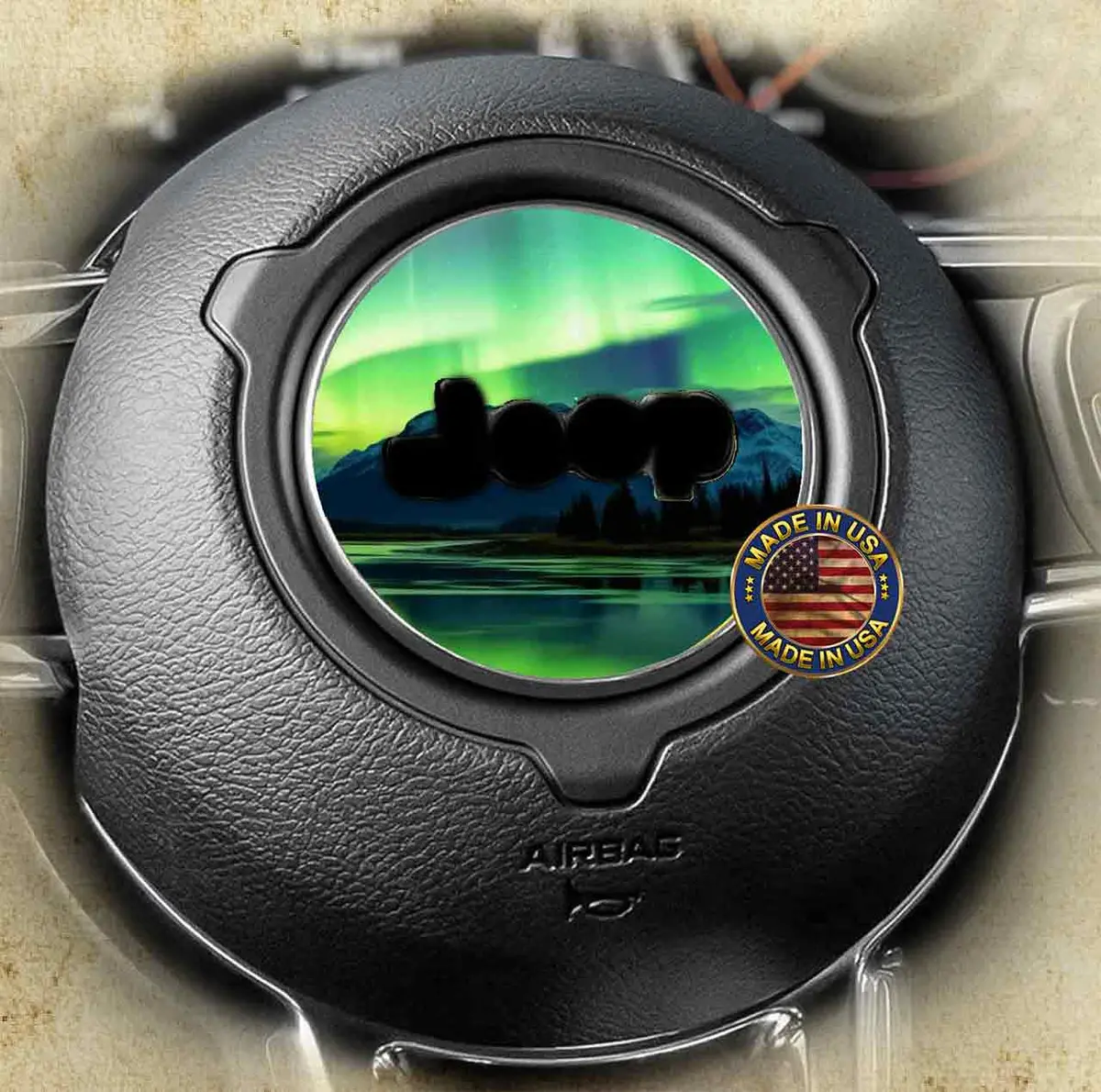 Northern Lights Steering Wheel Decal – 120 mm Diameter