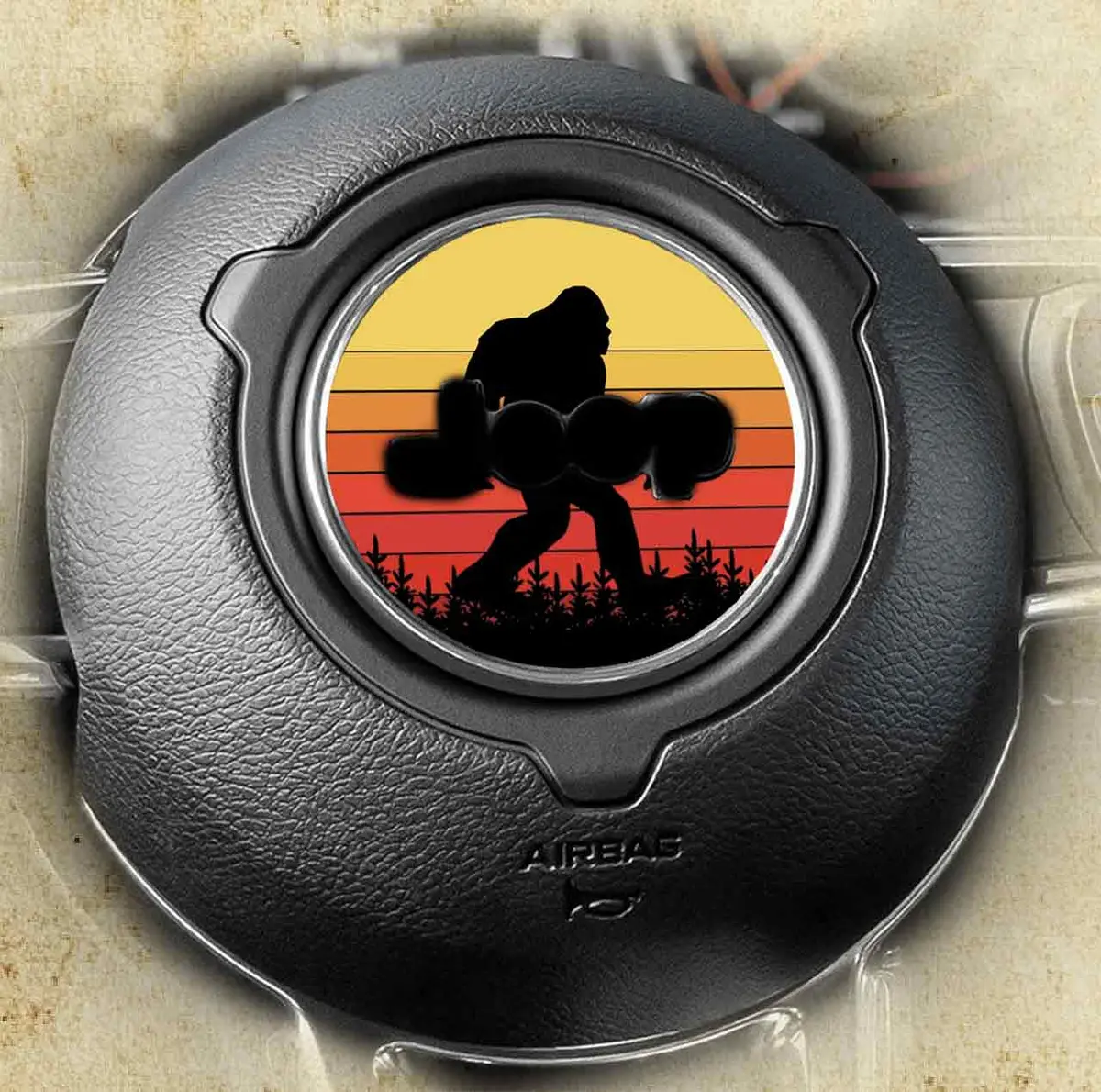 Steering Wheel Decal Bigfoot Decal 144 1