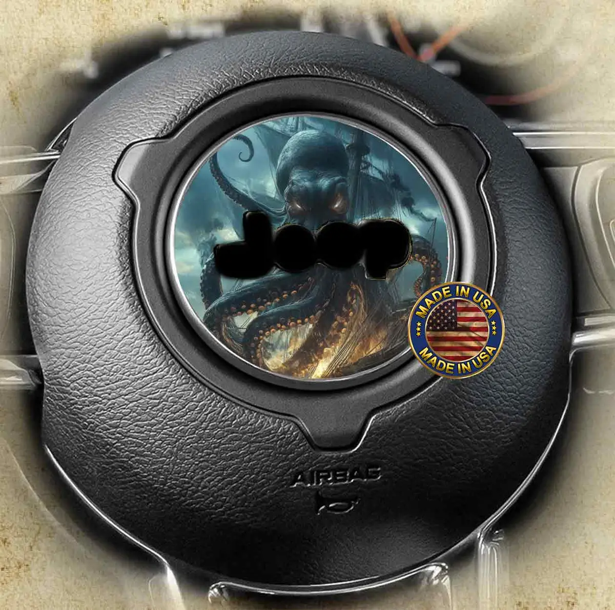Steering Wheel Decal Kraken 171 1