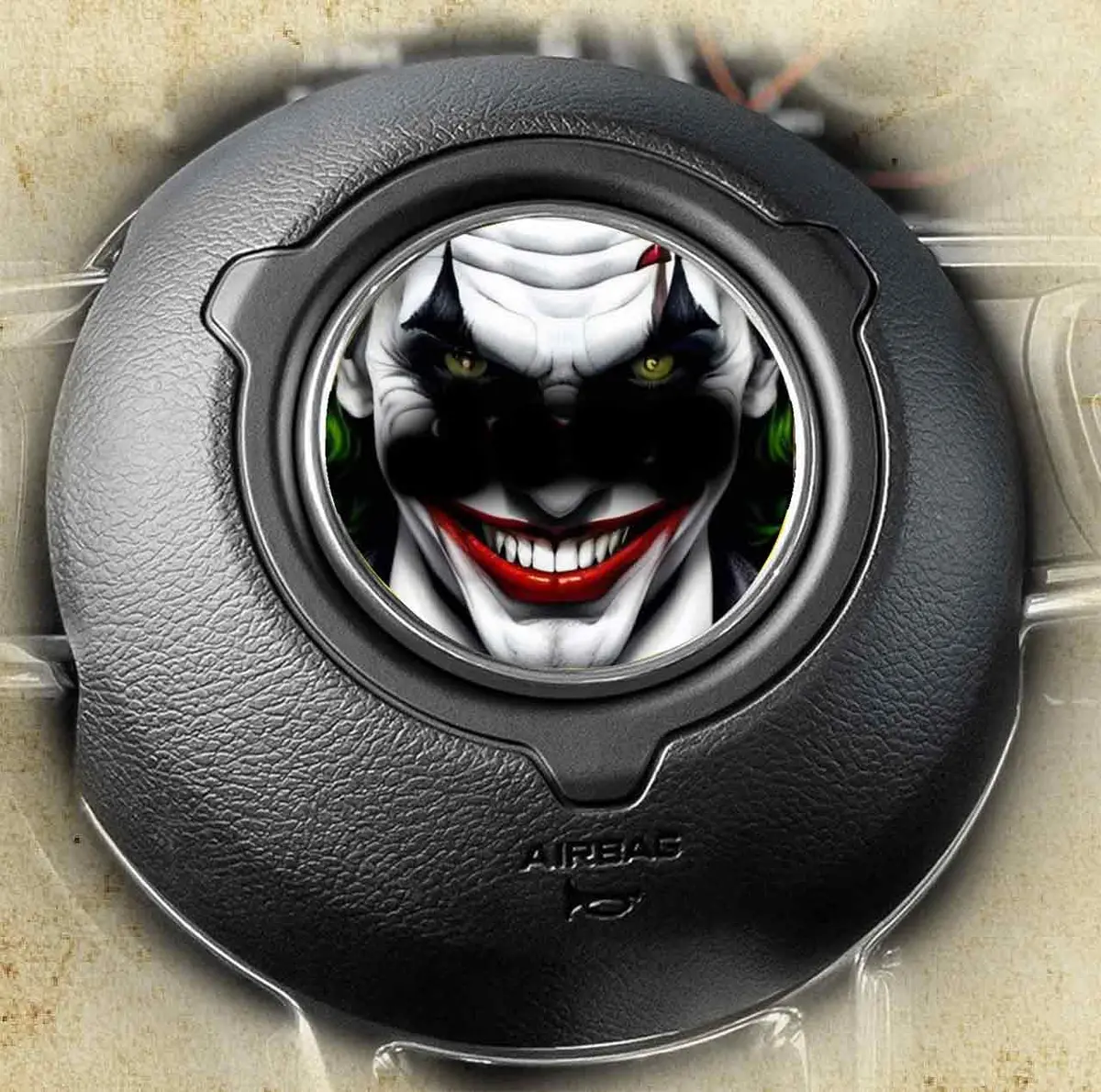 170mm Joker Design Steering Wheel Decal