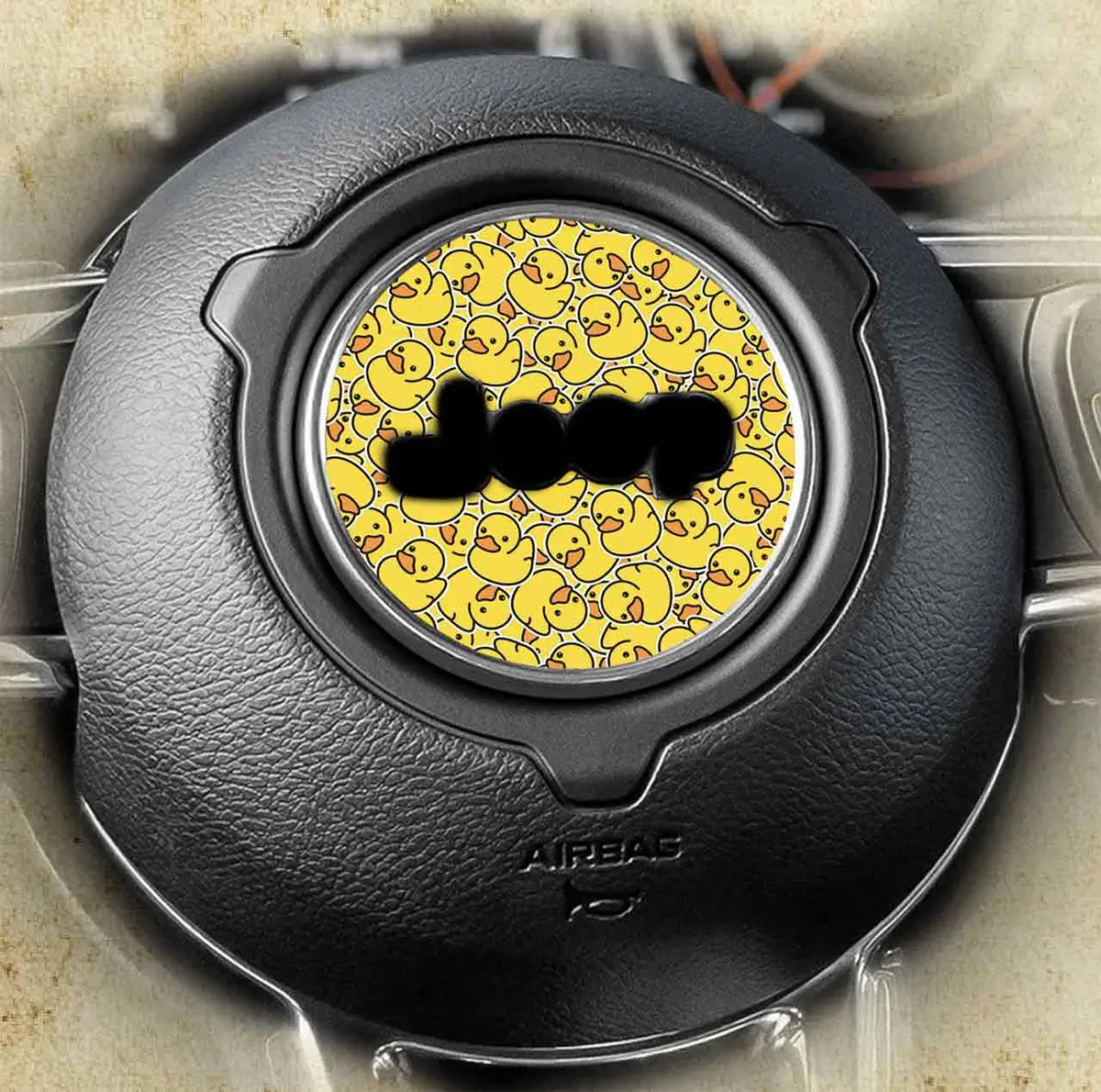 Steering Wheel Decal Ducks 208 1