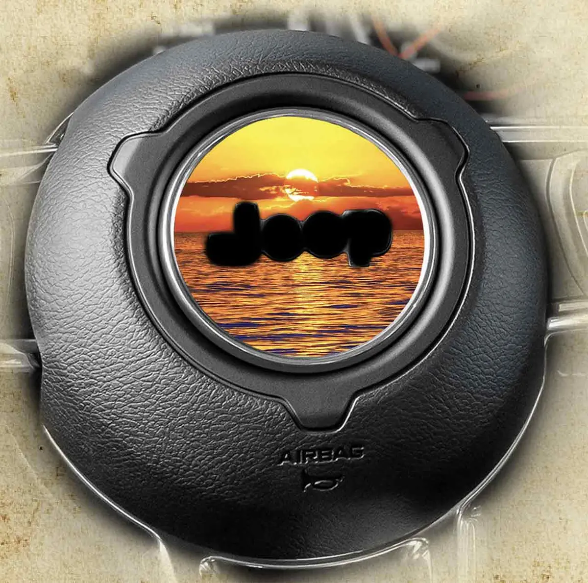 Steering Wheel Decal Amazing Sunset 122 3