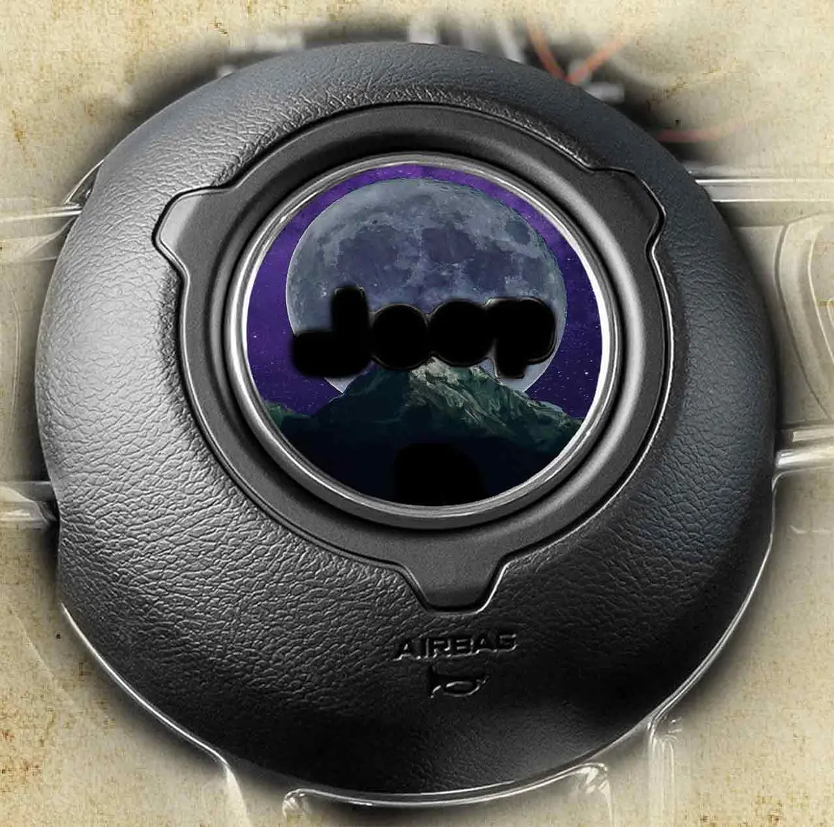 Steering Wheel Decal Mountain Moon 163 1