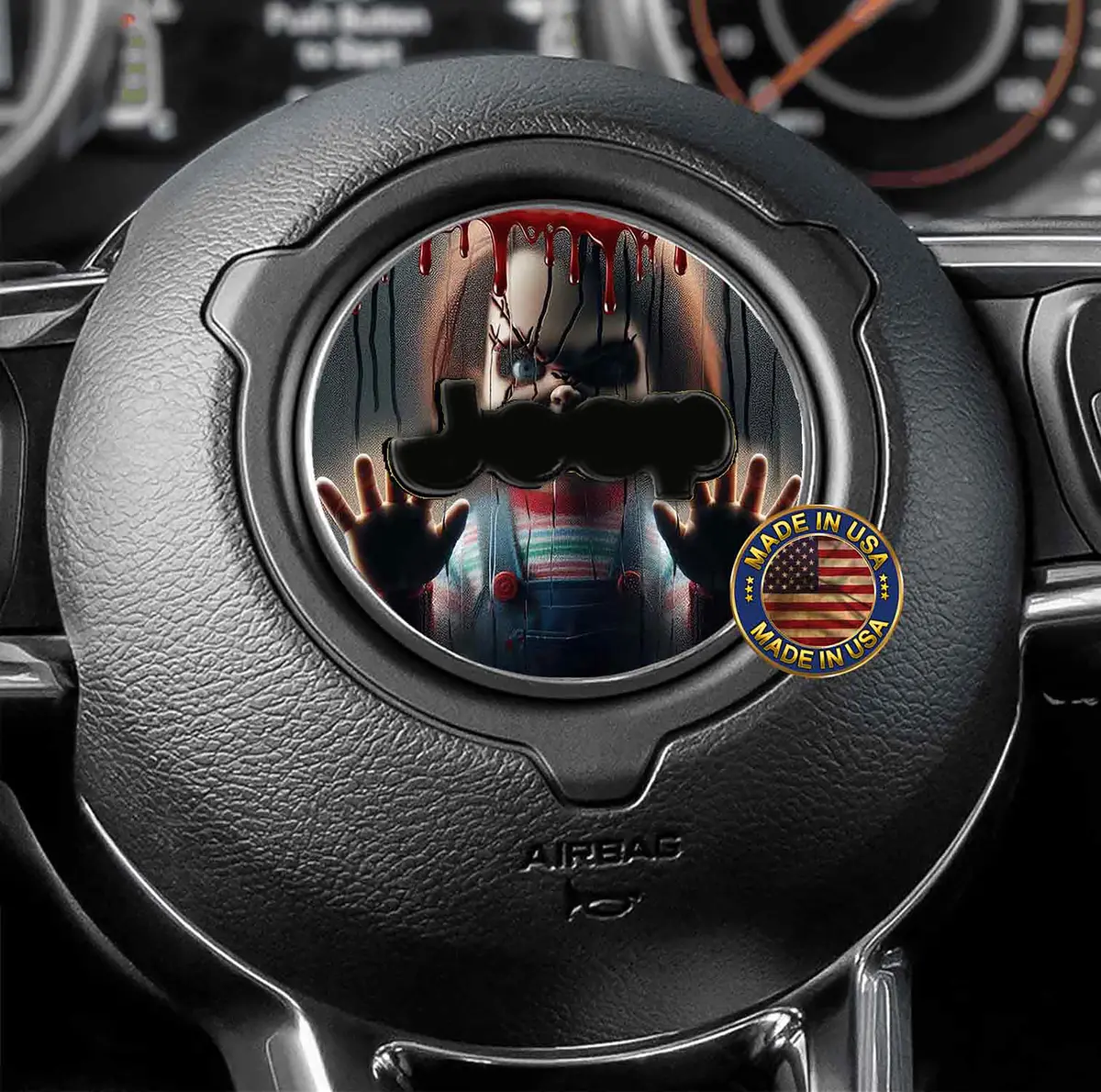 Steering Wheel Decal Chucky 137 1