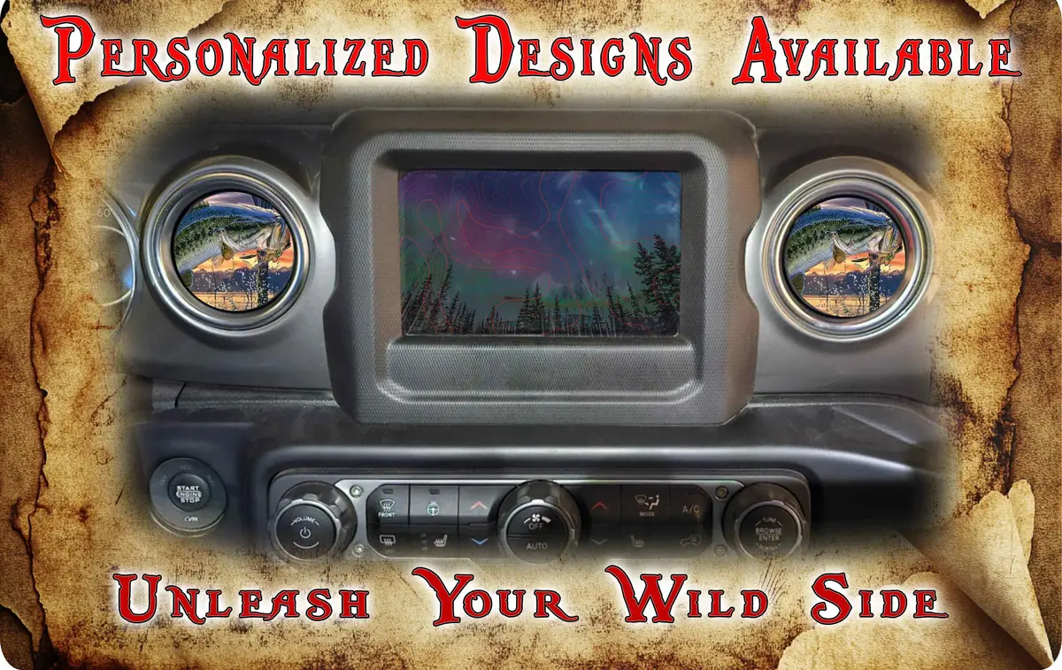 Jumping Bass Steering Wheel Decal for Fishing Enthusiasts - Image 5