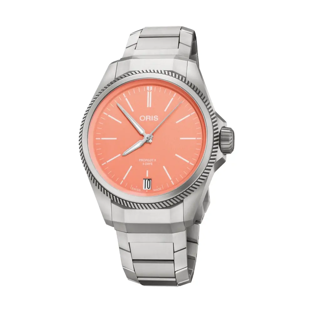 Propilot X Caliber 400 Titanium 39Mm - Pink On Bracelet 1