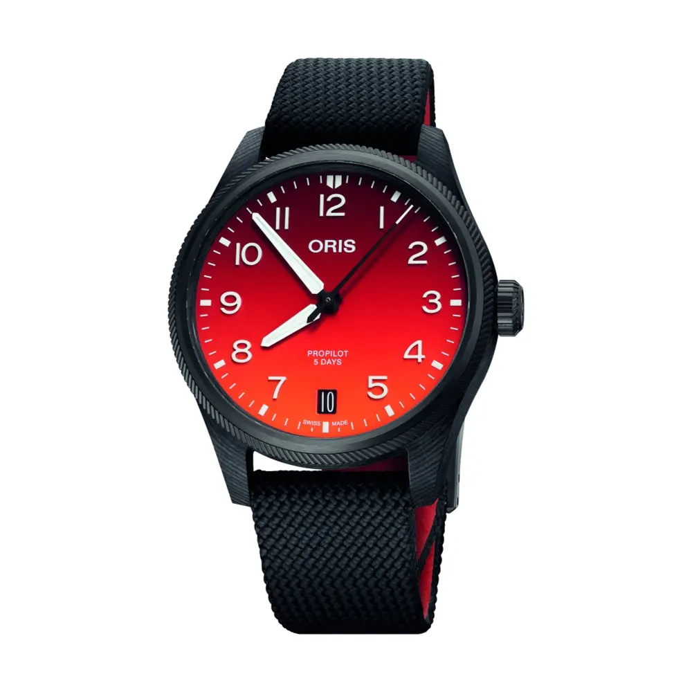 Coulson Limited Edition 41Mm - Red On Textile Strap 1