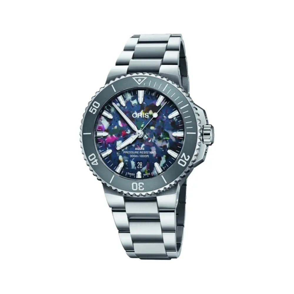 Aquis Date 2024 Upcycle 41.5Mm - Multi-Colored On Bracelet 1