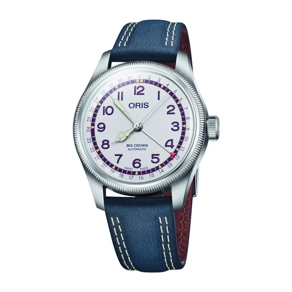 Hank Aaron Big Crown Limited Edition 40Mm - White On Leather Strap 1