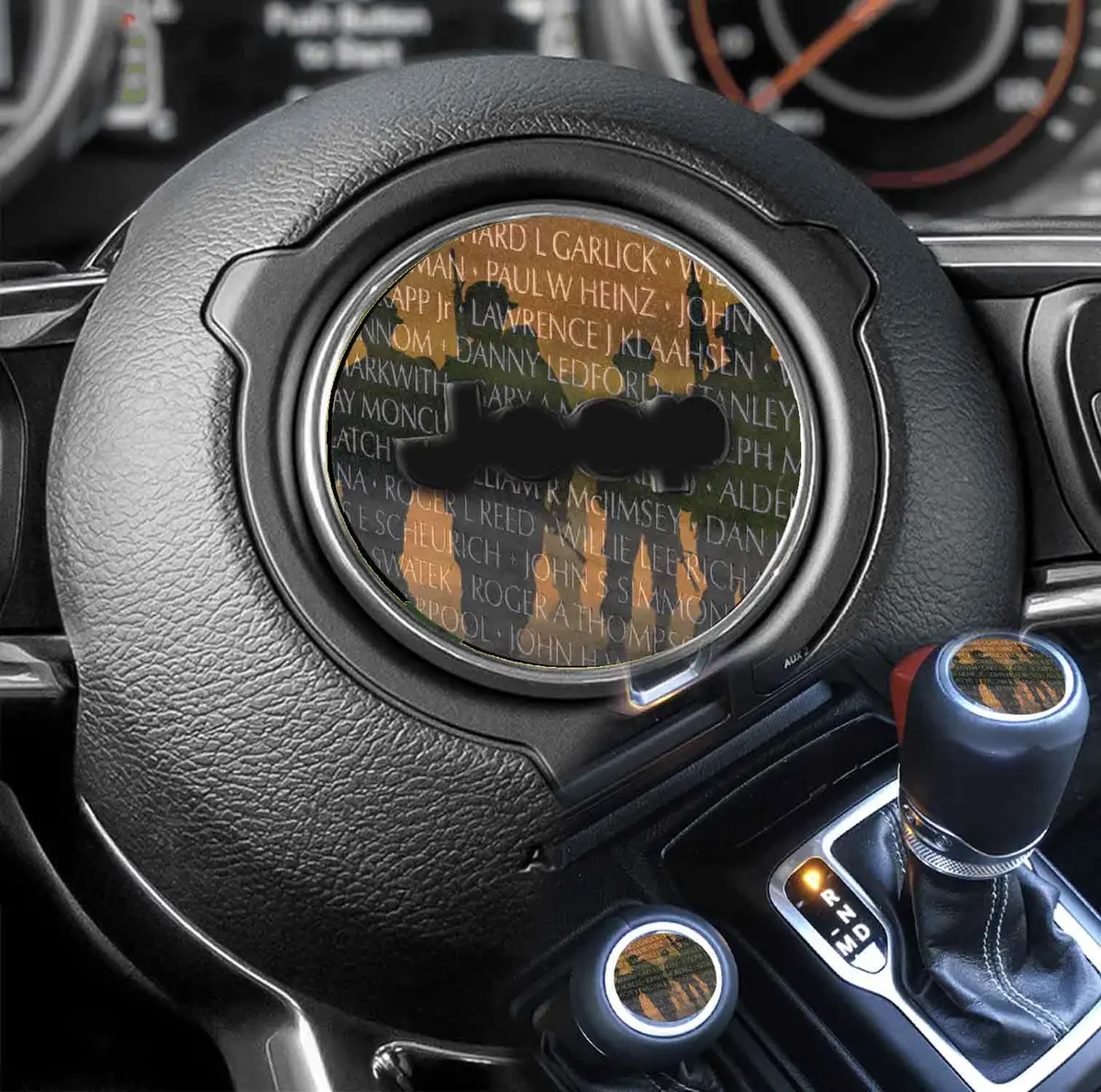 Custom Steering Wheel-Themed Wall Decal, Style Number 229