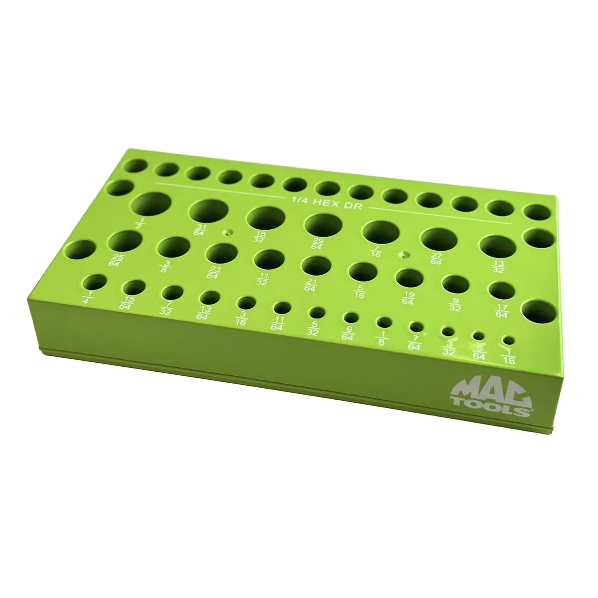 42-Slot Magnetic Drill Bit Holder - Green 1