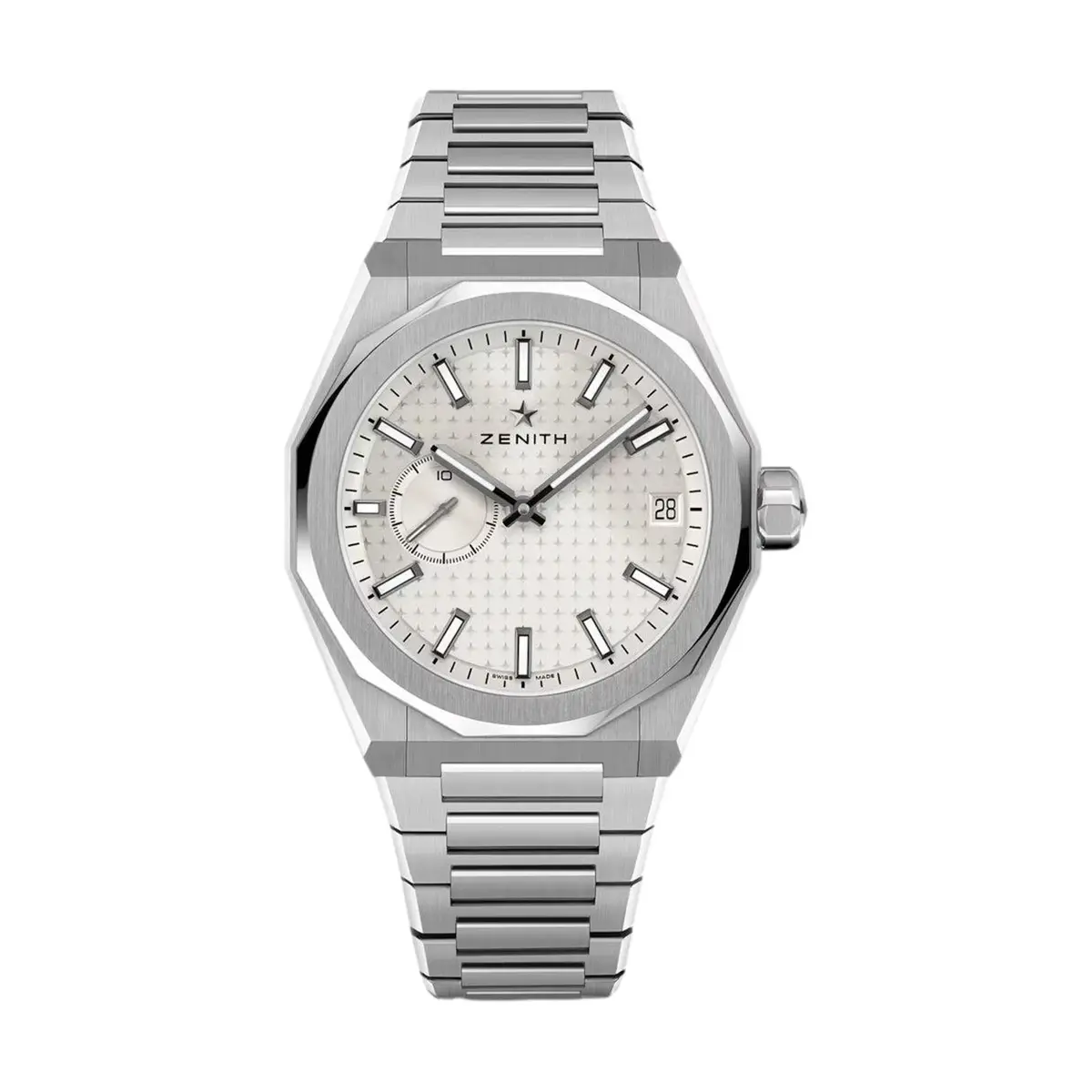 Defy Skyline 41Mm - Silver On Bracelet W/ Extra Rubber Strap 1