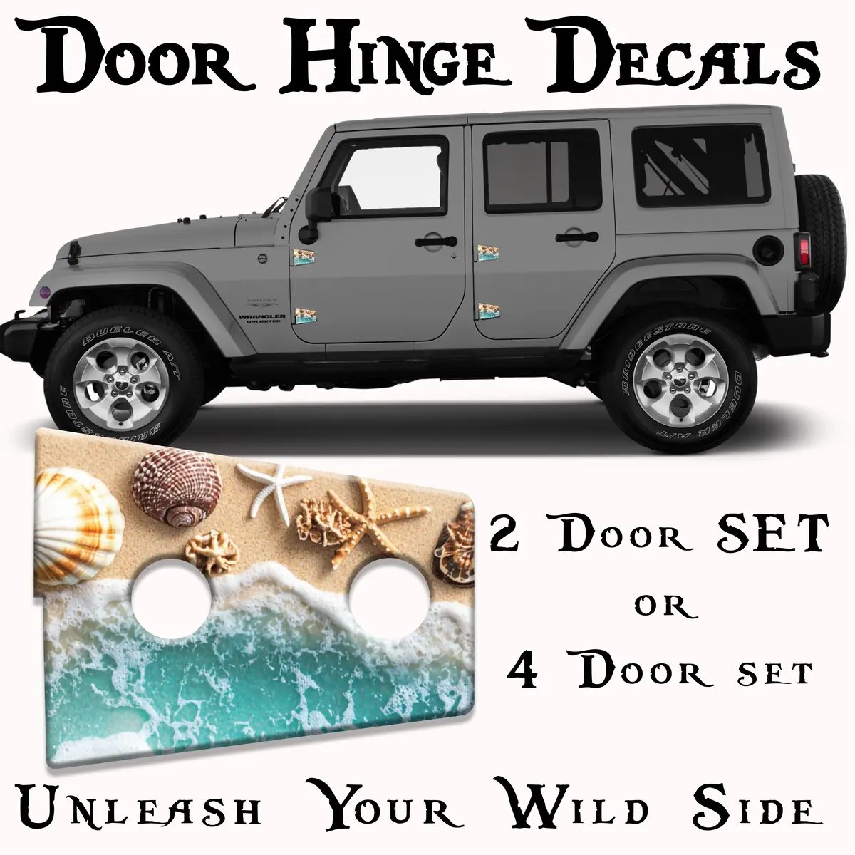 Jk Sea Shells Door Hinge Decal 31 1