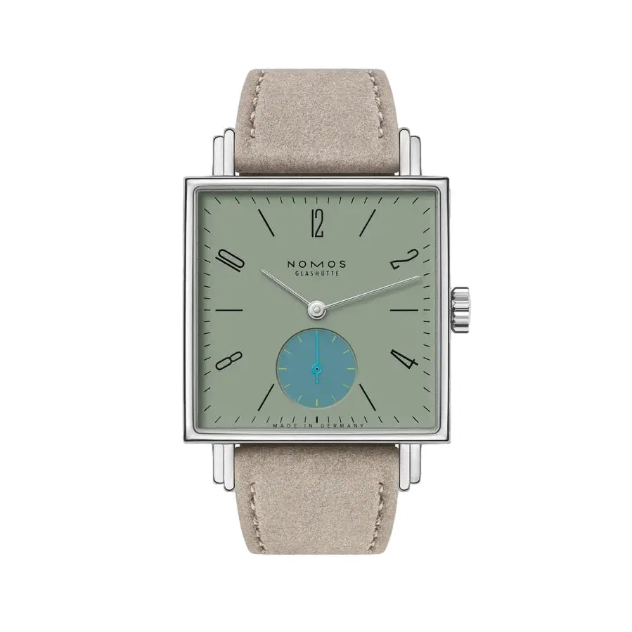Tetra Salvia Sapphire Back 29.5Mm - Sage Green On Strap 1