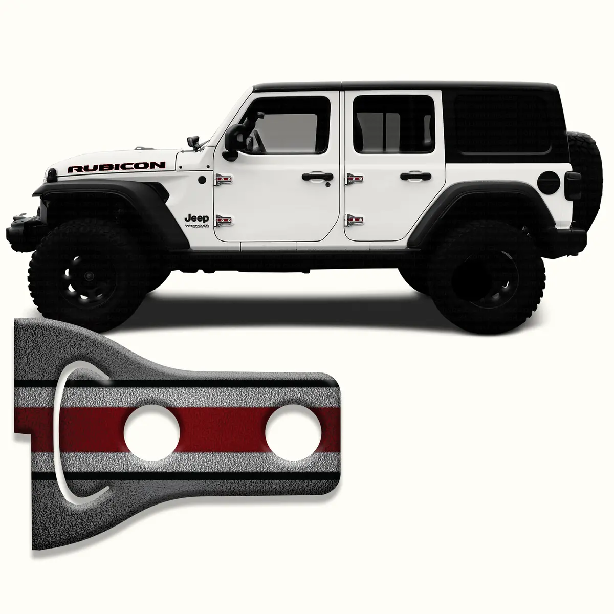 Scarlet And Gray Print Door Hinge Decals 49 1