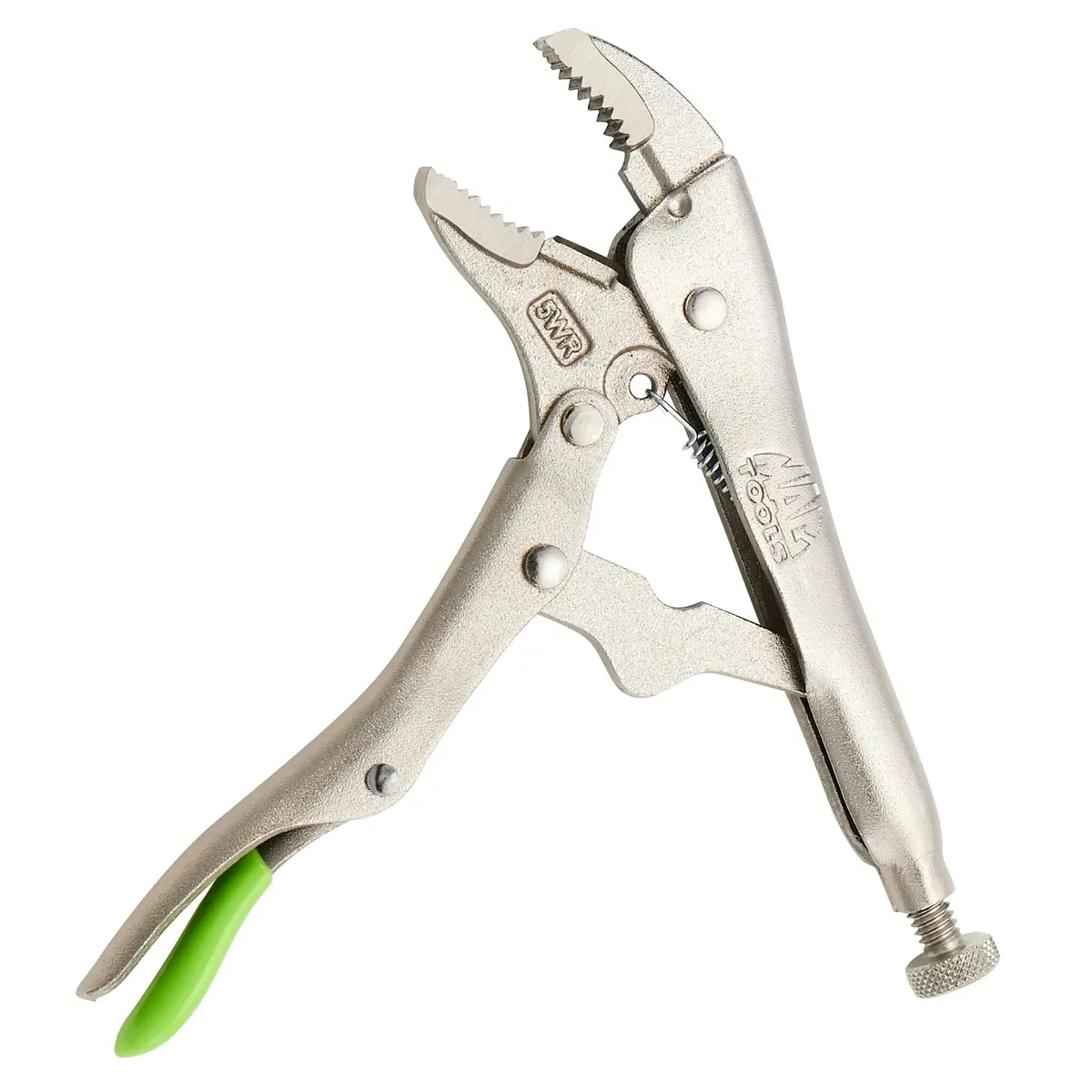 5" Curved Jaw Trigger Release Locking Pliers - Green 1