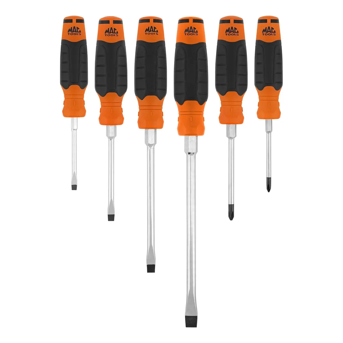 6-Pc. Mac-Grip Combination Screwdriver Set - Orange 1