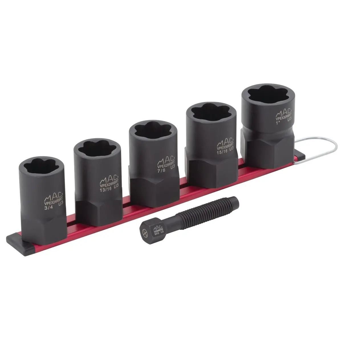 5-Pc. 1/2" Drive R.B.R.T™ Sae Impact Foreign Object Removal (For) Extractor Socket Set 1