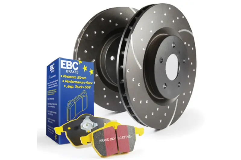 Stage 5 High-Performance Brake Package – Yellowstuff Pads And Gd Drilled & Slotted Rotors 1