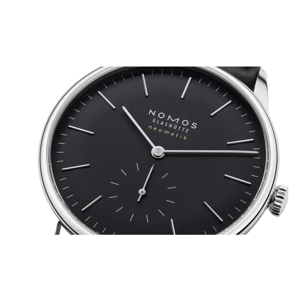 Orion Neomatik Sapphire Back 39Mm - Black On Strap 2