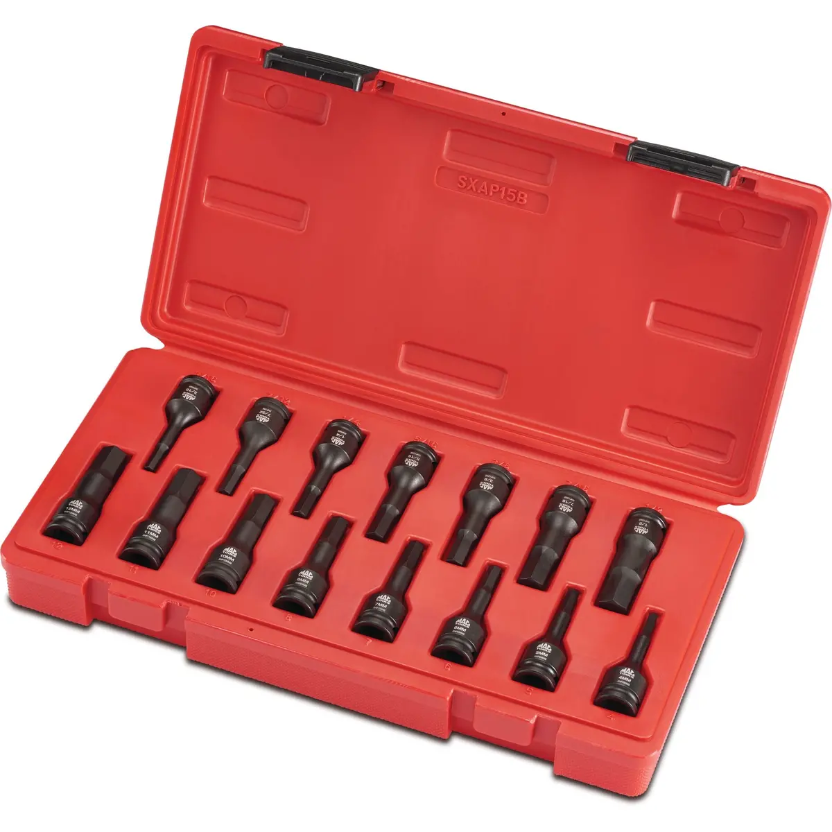 15-Pc. 3/8" Drive Impact Hex Driver Set 1