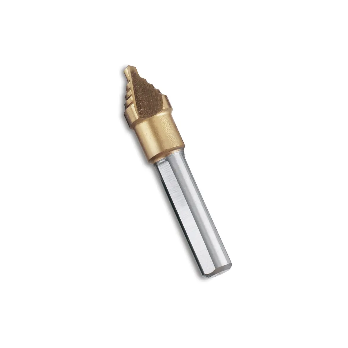 Stubby Titanium-Nitride Coated Stepped Drill Bit 1/8" - 3/8" (5 Steps) 1