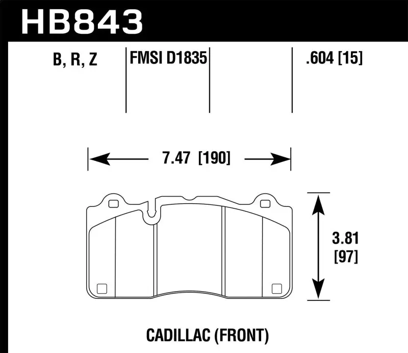Hawk Performance Ceramic Brake Pads — Quiet, Low-Dust Replacement 1