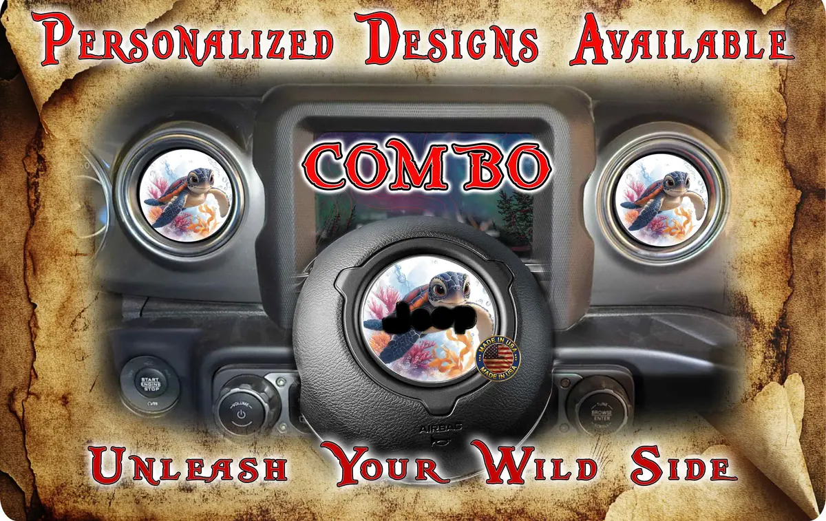 Steering Wheel Decal Sea Turtle 238 1
