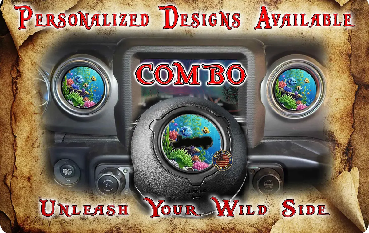 Steering Wheel Decal Reef Life 133 2
