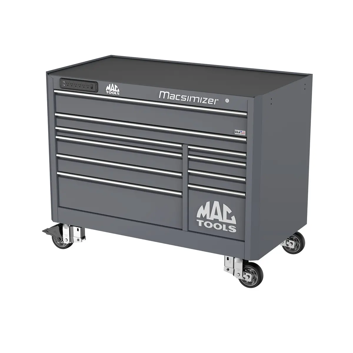 Macsimizer® 10-Drawer Workstation - Carbon Gray 1