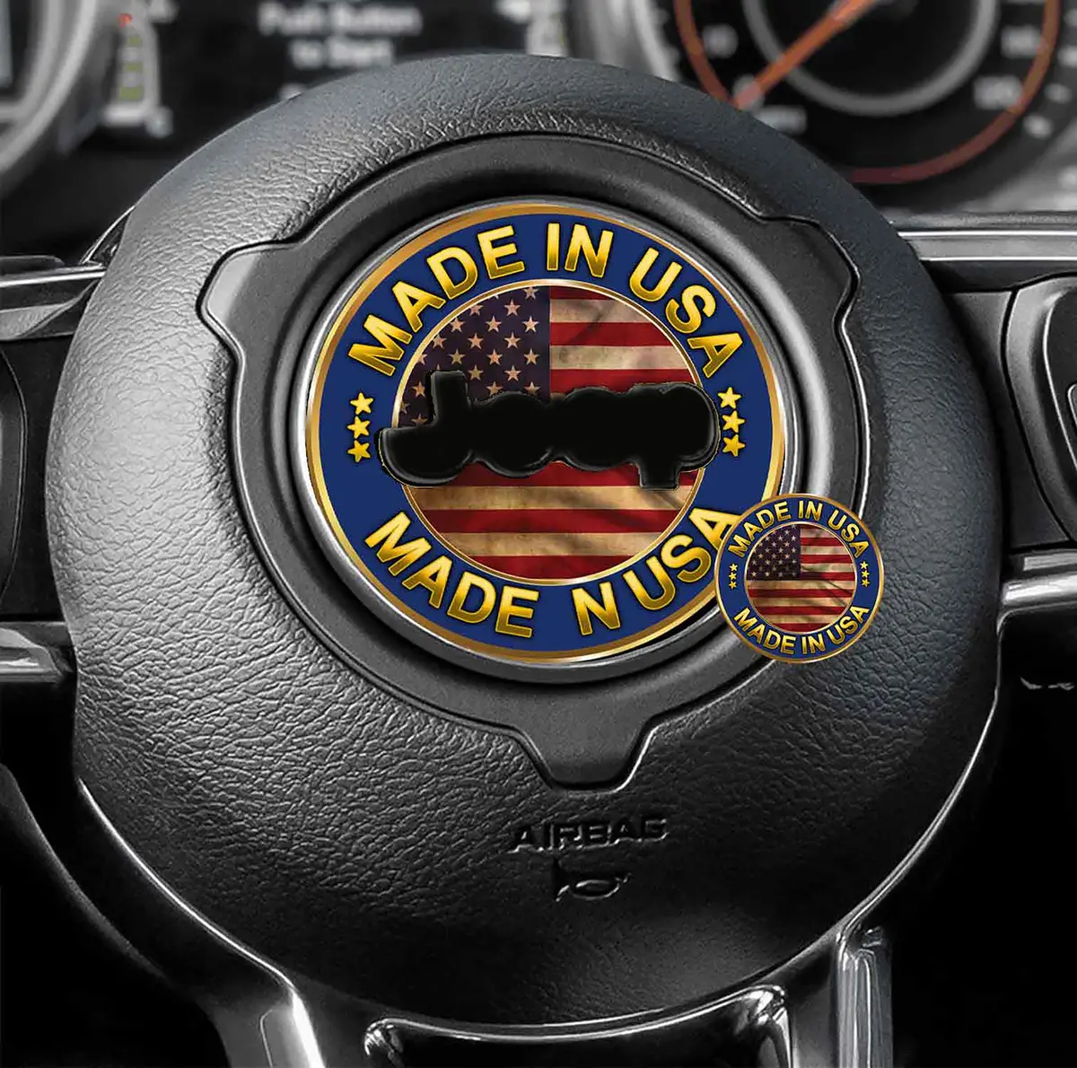 Steering Wheel Decal Custom Design 1