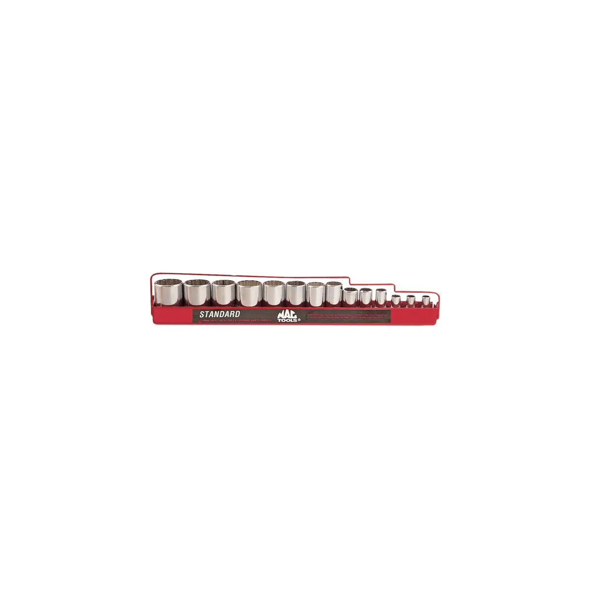 Socket Set, Intermediate Sae In Metal Tray 3/8" Drive - 14-Pc. 1
