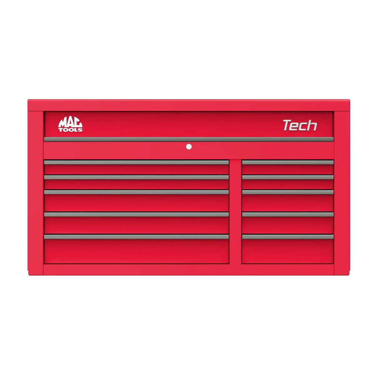 Tech™ Series 10-Drawer Top Chest - Firebrick Red 1