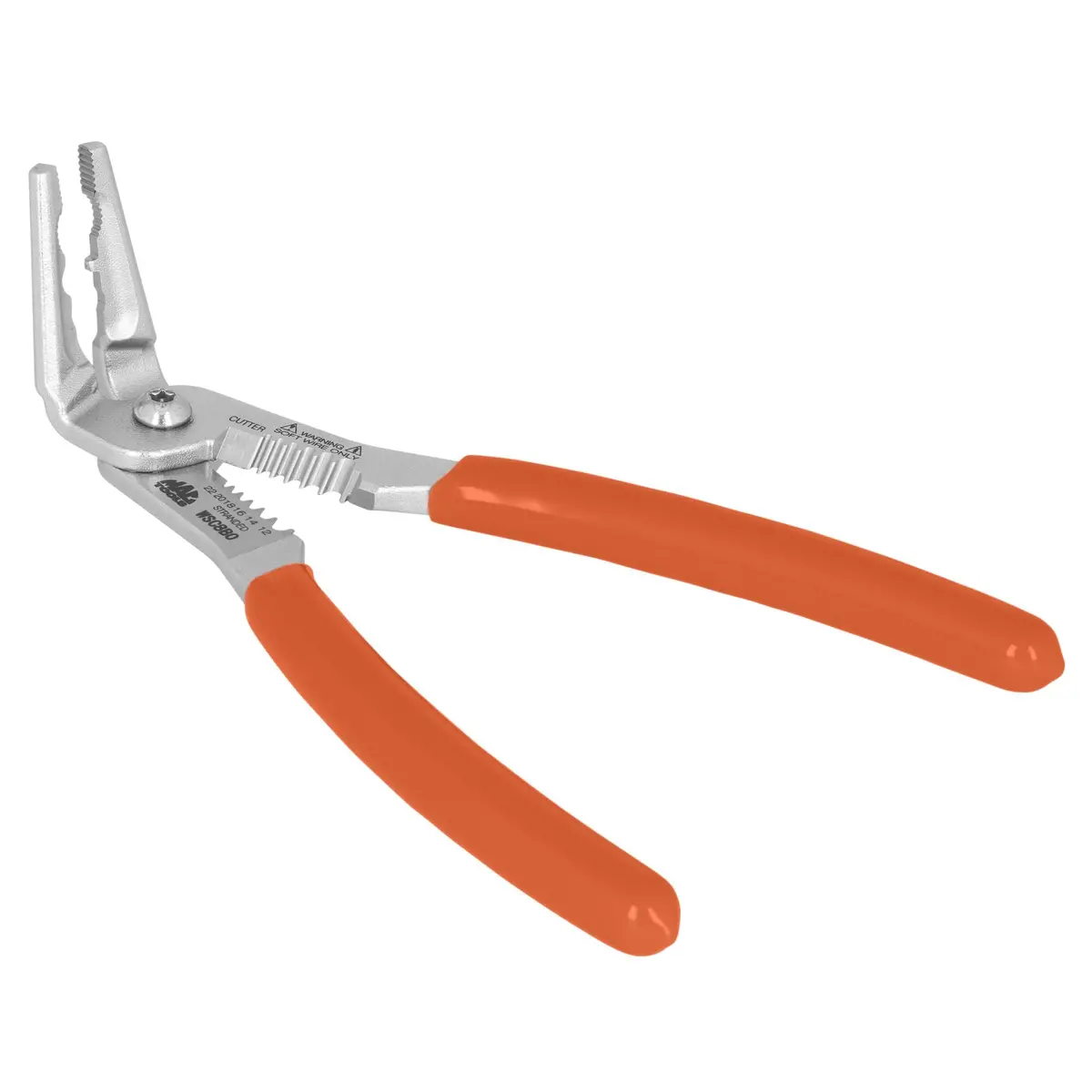 Angled Wire Crimper/Cuter/Stripper - Orange 1