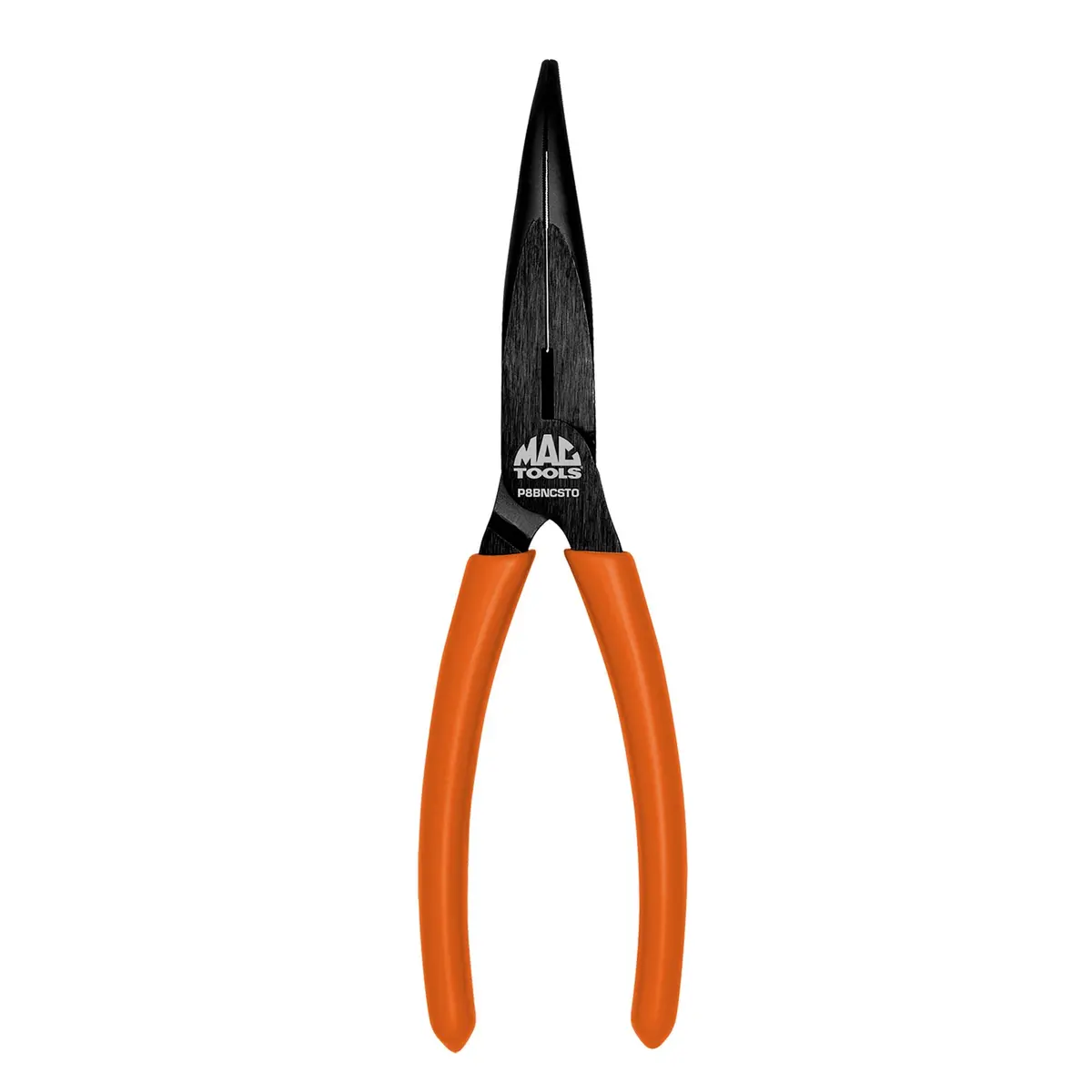 8" Bent Long-Nose C.S.T. Pliers With Cutter Hi-Viz Orange 1
