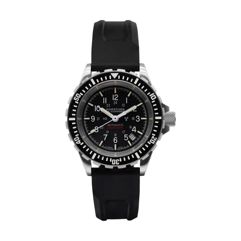 Gsar Diver's Automatic 41Mm - Black On Rubber Strap 1