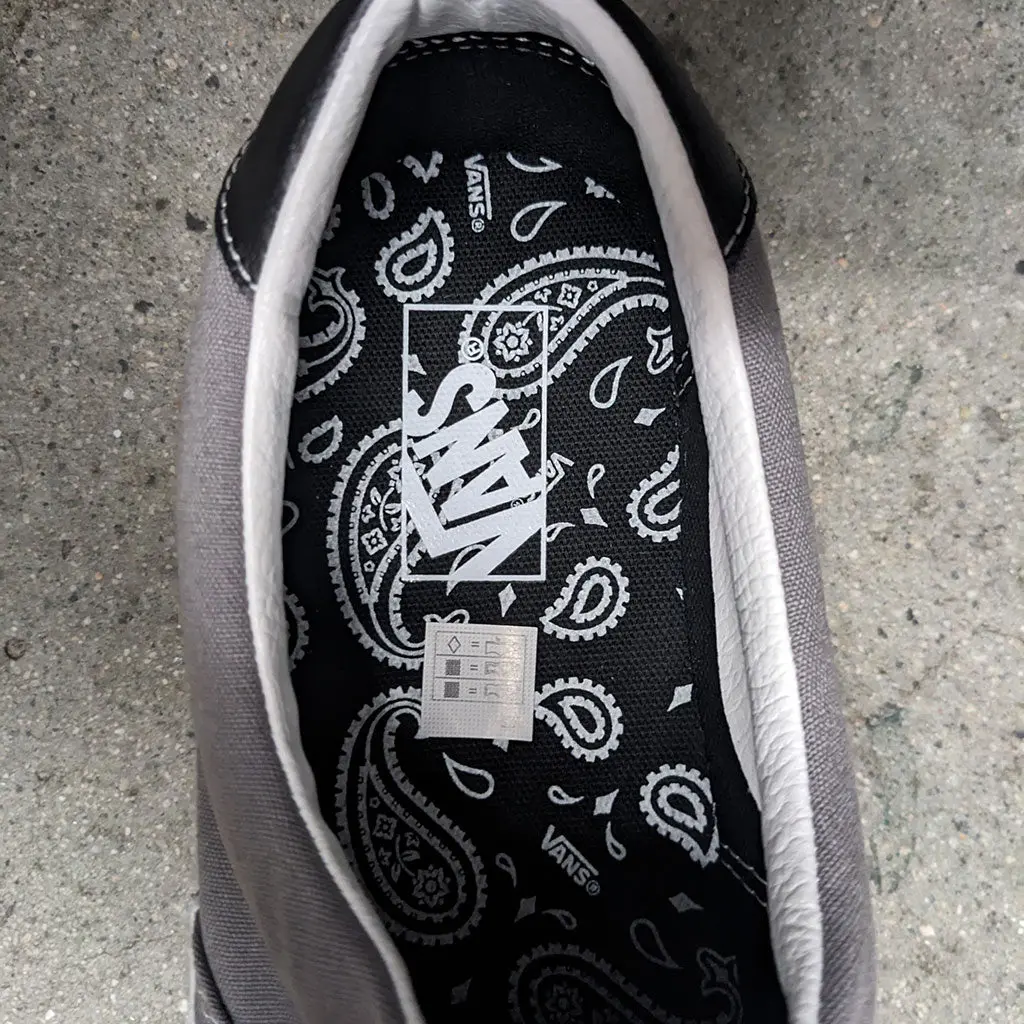 Vans Era Paiseley Grey - Gray/White 2