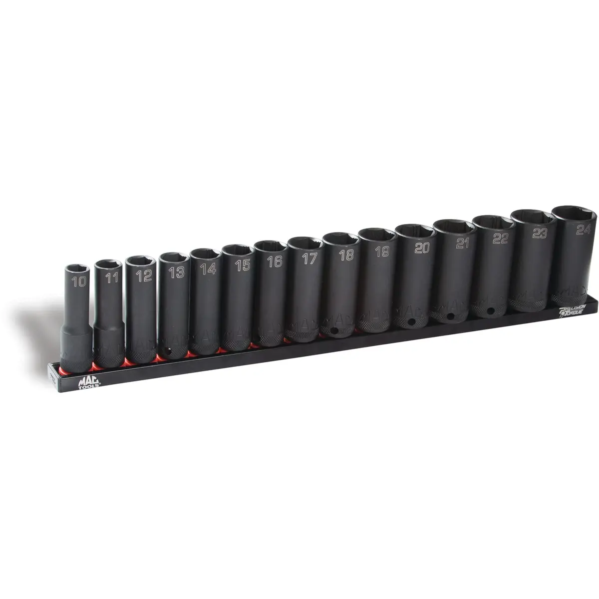 15-Pc. 3/8" Drive Metric Deep Impact Socket Set - 6-Pt. 1