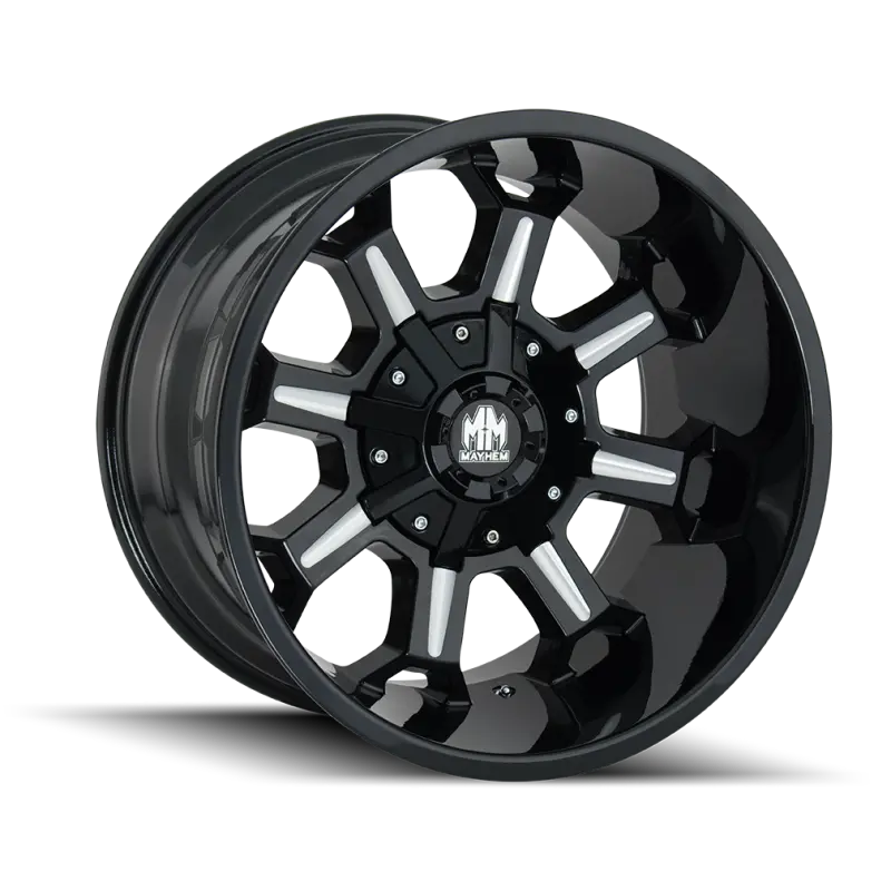 Mayhem Combat Forged Wheel – 17X9, 6X120 Bolt Pattern, +18Mm Offset, 78.1Mm Hub Bore, Black W/ Milled Spokes 1