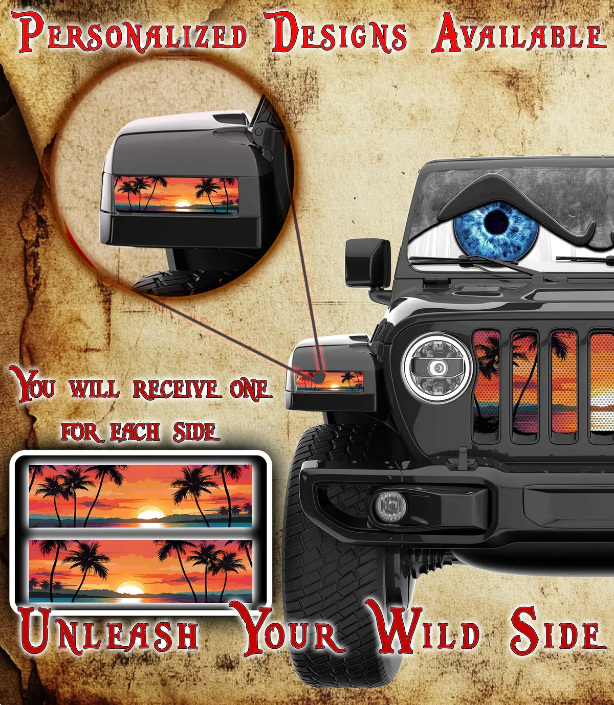 Beach Jl And Gladiator Turn Signal Decal 12 1