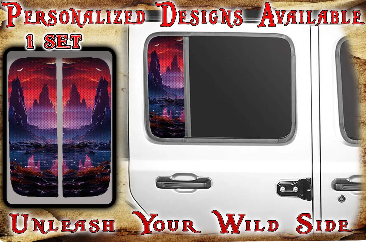 Side Door Window Decal Sunrise 124 1