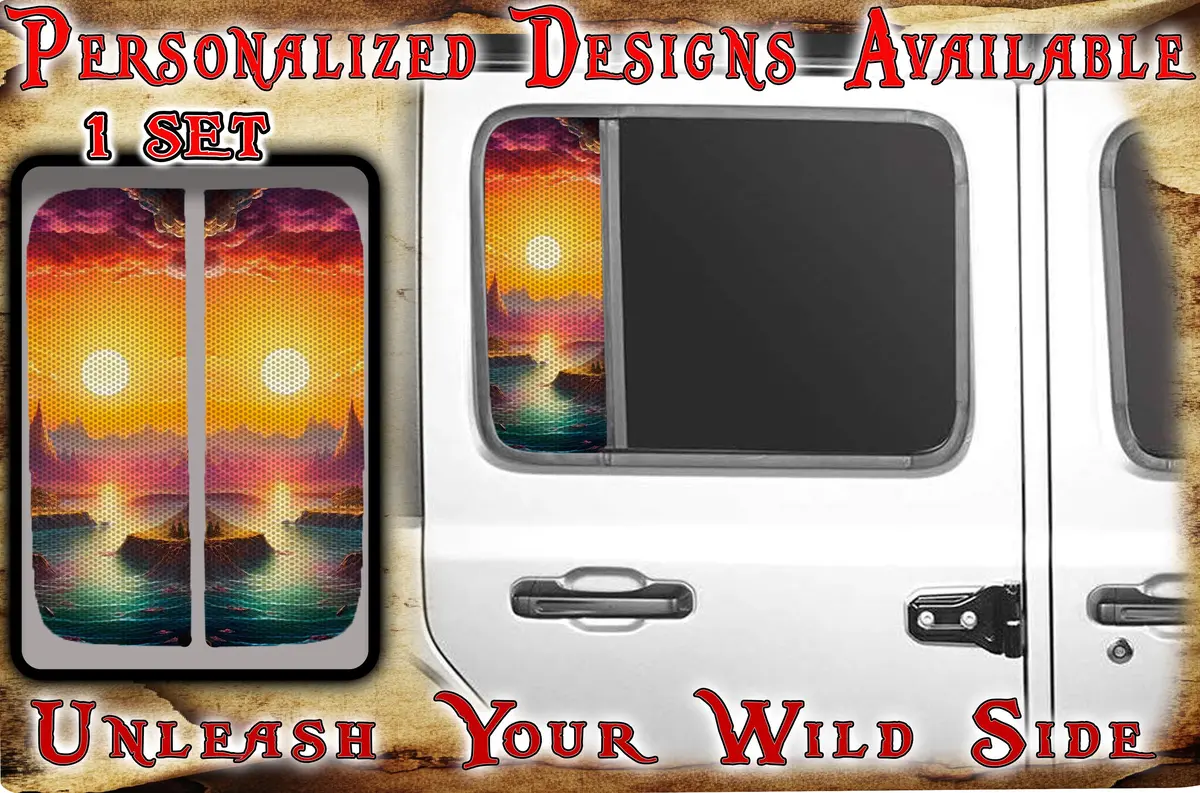 Side Door Window Decal Sunrise 125 1